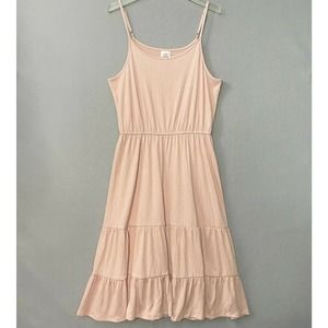 Knox Rose Sleeveless Tiered Pink Summer Dress